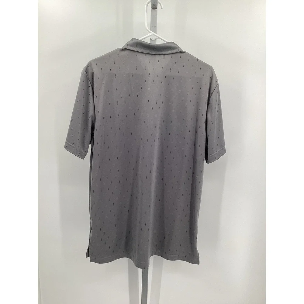 Men's Adidas Short Sleeved Performance‎ Golf Polo Large Gray